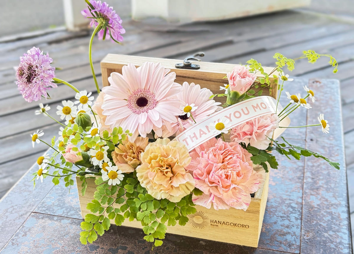 ウッドボックスアレンジメントの商品写真